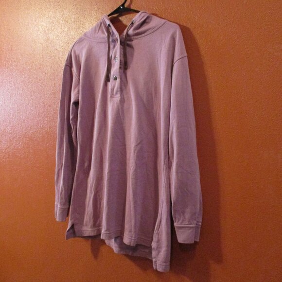 Patagonia Woman Small Purple Snap Button Warm Long Sleeve Hooded Shirt - Picture 4 of 8